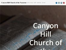 Tablet Screenshot of canyonhill.org